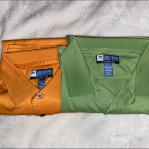 TWO LARGE JOS.A.BANKS LEADBETTER SHIRTS